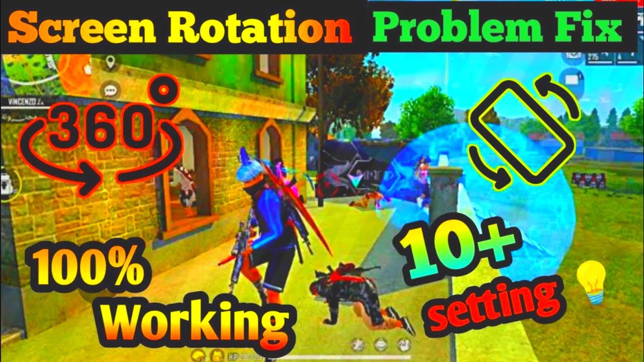 Screen Rotation Problem in Free Fire 🤯 || Free fire 360 Rotate Problem Solution 2025 || 