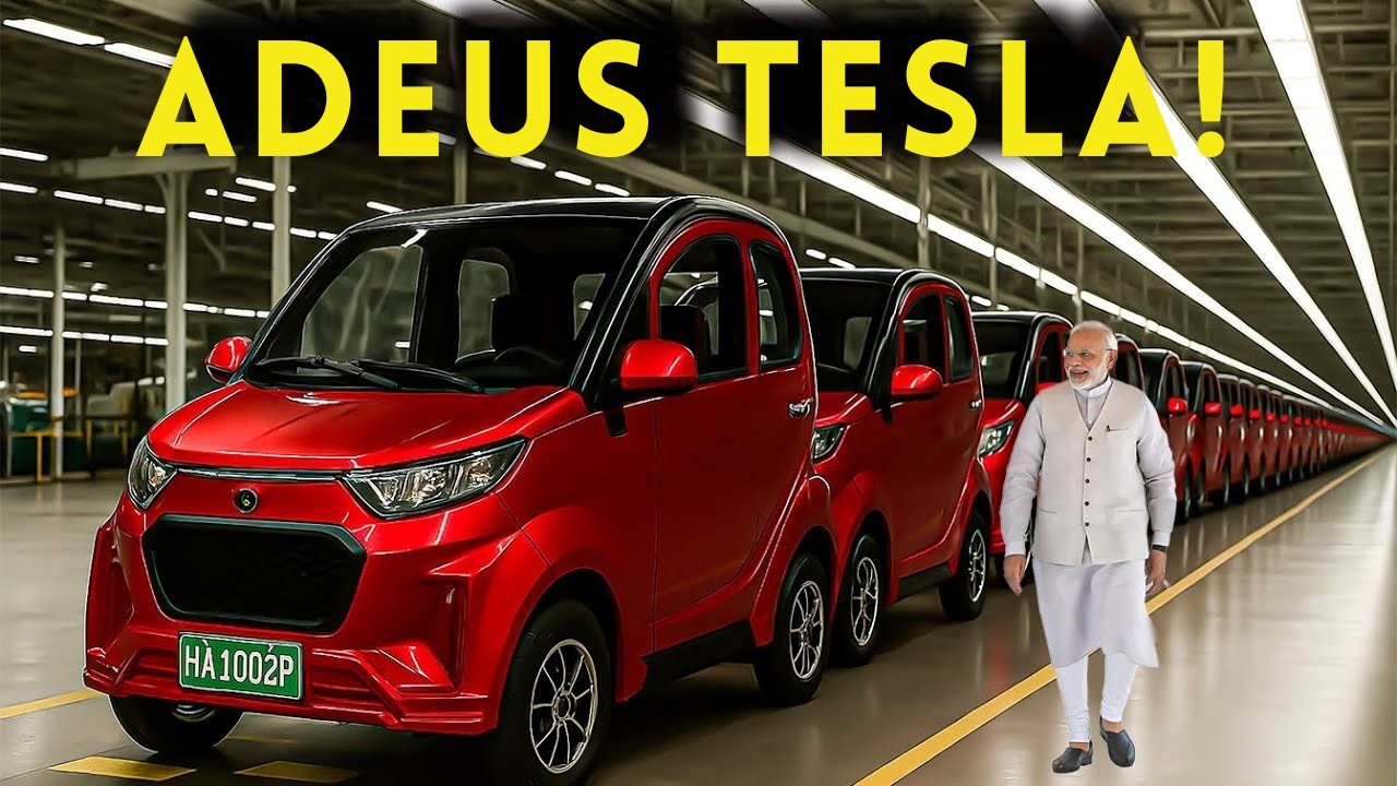 A Índia anuncia o carro elétrico mais barato do mundo, por US$ 2.099, o que vai abalar toda a !