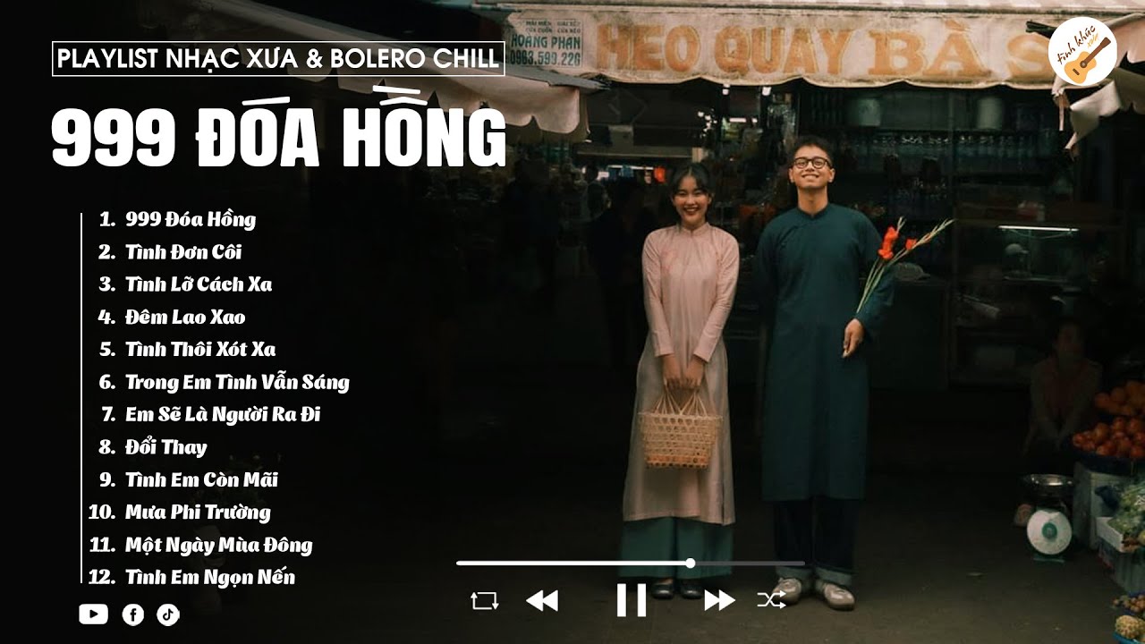 999 Đóa Hồng, Tình Đơn Côi, Tình Lỡ Cách Xa, Đêm Lao Xao, Tình Thôi Xót Xa - Nhạc Xưa Chill Lofi