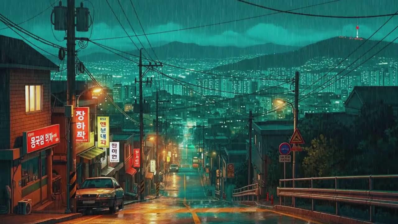 Rain Sounds plus Lofi for Study in a Calm Korean Atmosphere When You Can’t Focus 😌