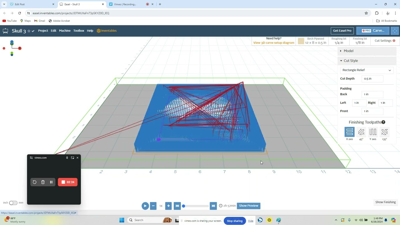 Easel Pro - Import STL and Carve