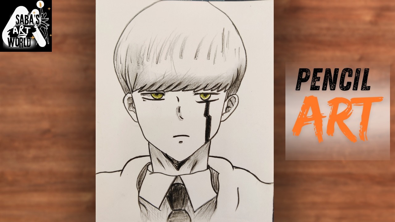 Drawing Mash Burnedead with Only a Pencil! ⚡️ | Mashle Anime Art