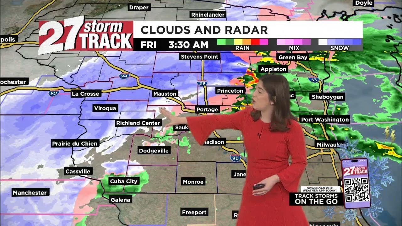 Heavy snowfall impacts Friday morning commute for some