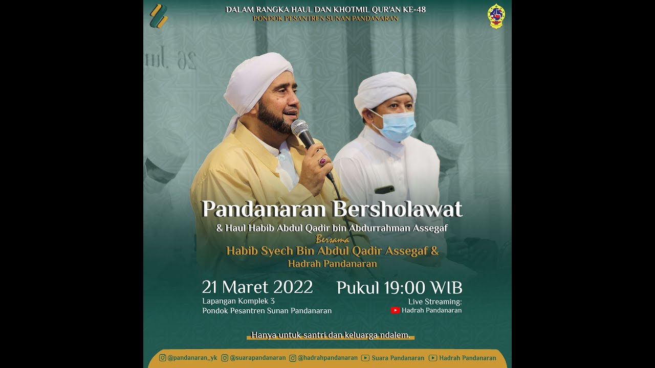 Pandanaran Bersholawat bersama Habib Syech bin Abdul Qodir Assegaf