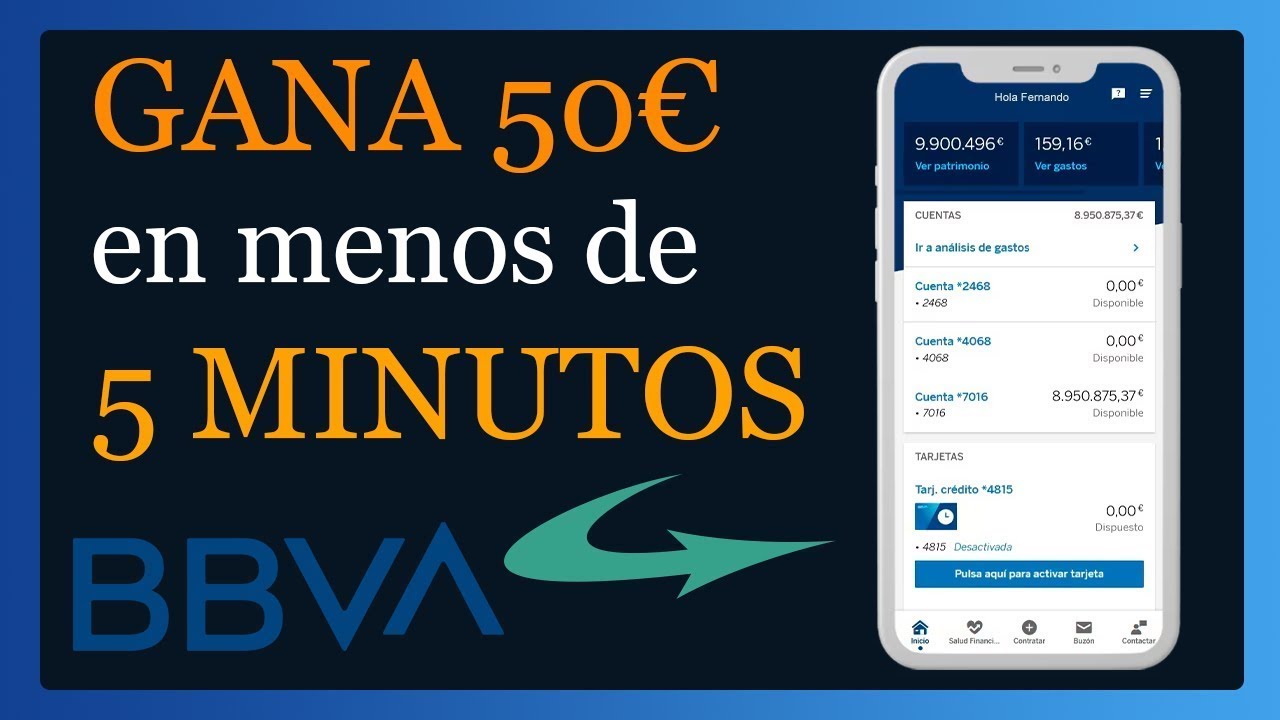 C&oacute;mo GANAR +450&euro; con BBVA en 5 MINUTOS | BBVA: Invita a un amigo (Octubre 2025)