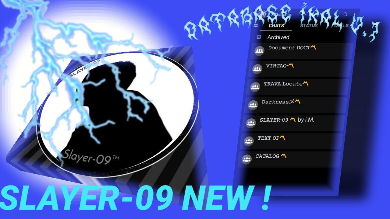 𝐃𝐀𝐓𝐀𝐁𝐀𝐒𝐄 𝐕.𝟏 | iKAL MAKER : Slayer-09 database 🔱