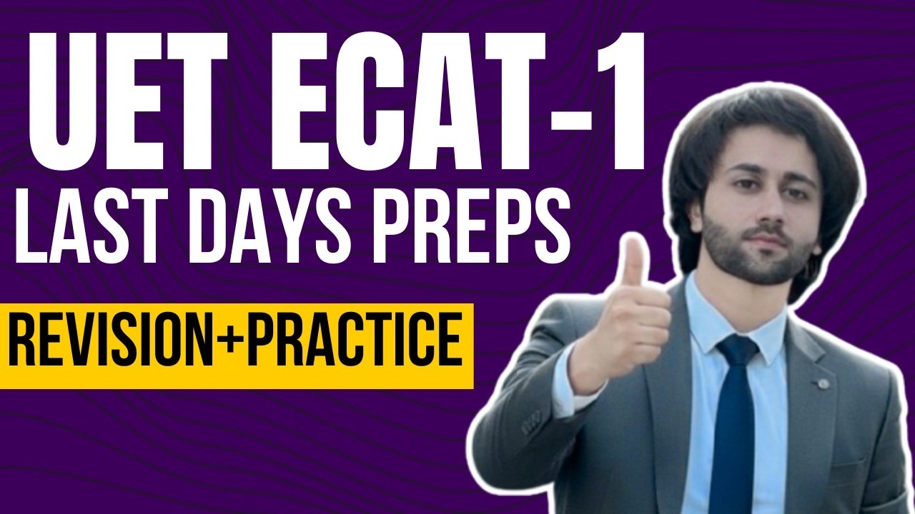 UET ECAT Last Days Study Plan I How to Prepare UET ECAT 2026 I UET Admission 2026 I UET ECAT 2026