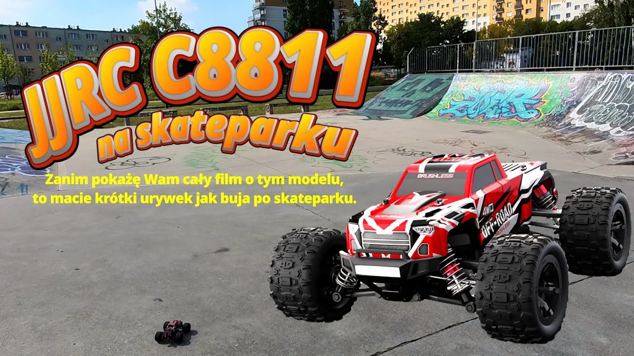 CZY ON TO WYTRZYMA? JJRC C8811, mały samochód RC szaleje po skateparku