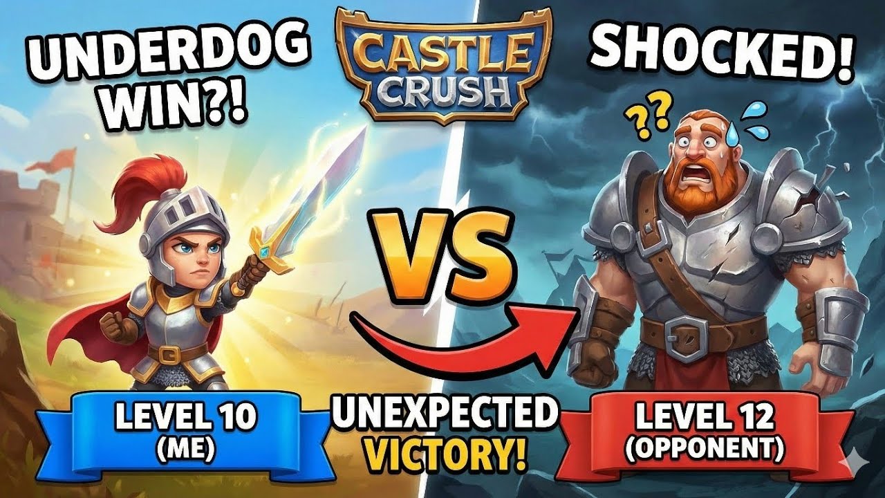 LEVEL 10 VS LEVEL 12 THAT'S ALL LOL  | CASTLE CRUSH 