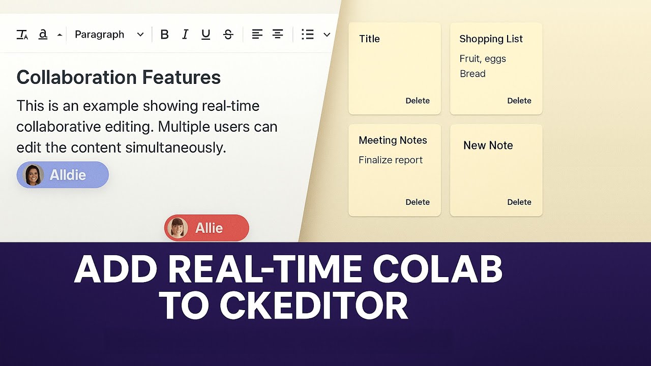 Add Real-Time Collaboration to CKEditor 5 in React | Notes App Tutorial (Vite + TS + Vercel)