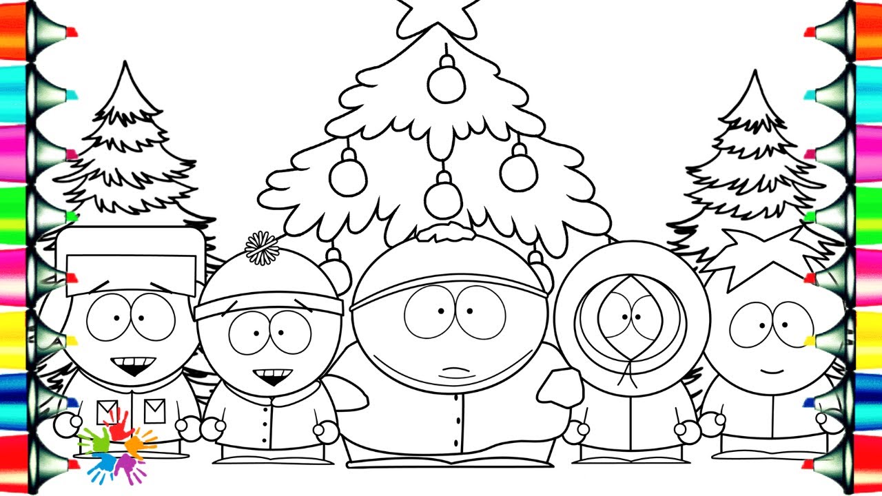 South Park Christmas New Coloring Pages / How To Color South Park Characters / NCS Music