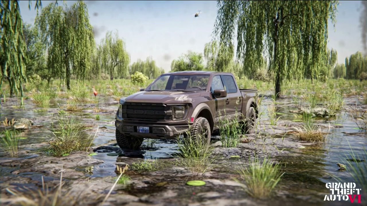 GTA: VI&reg; | Grassrivers | Blender Recreation |  Featuring Photogrammetric 2025 Ford F-150 
