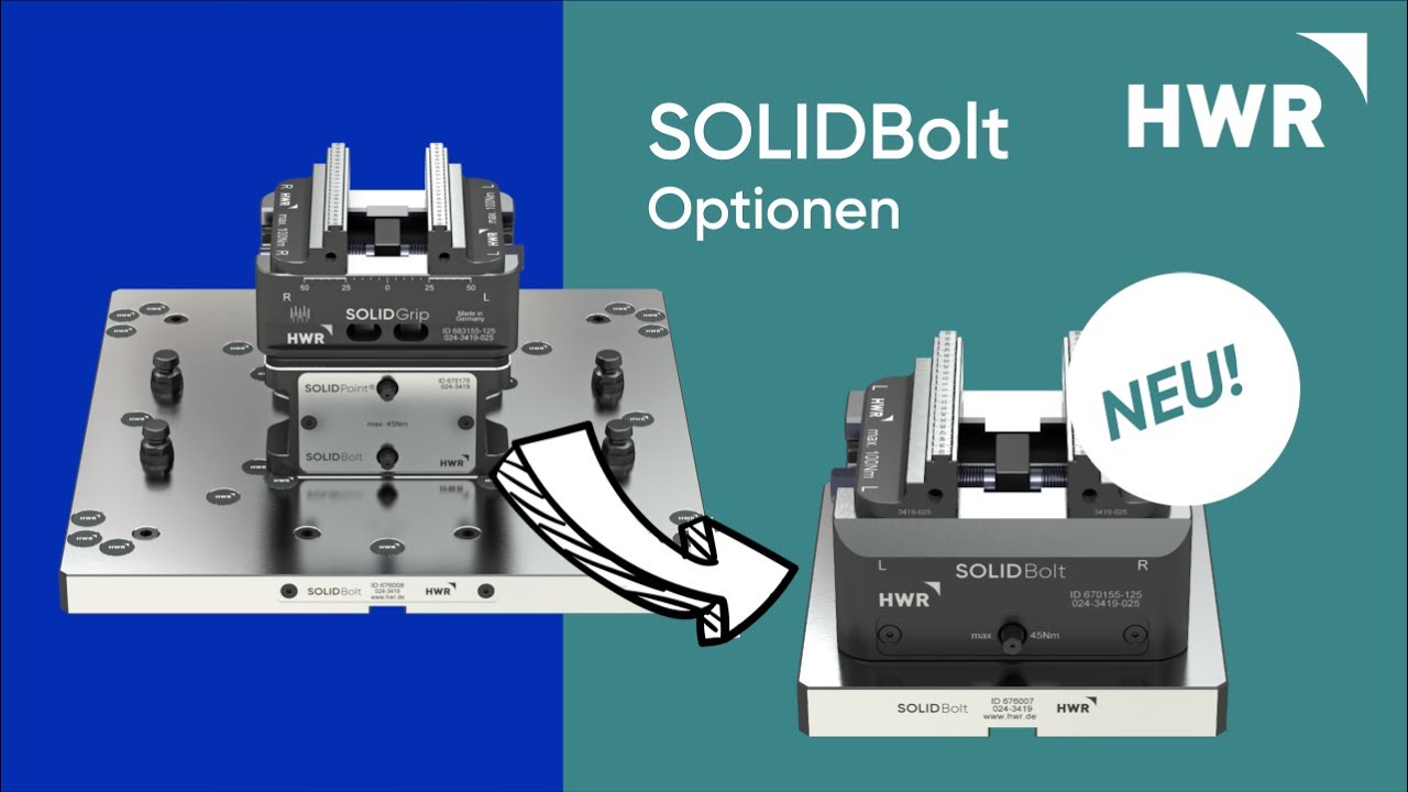 SOLIDBolt - Optionen - sieh dir an, was das SOLIDBolt-System alles kann