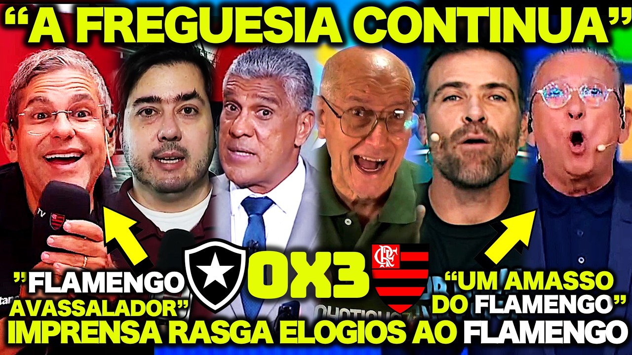 IMPRENSA ESPORTIVA de TODO BRASIL RASGA ELOGIOS ao FLAMENGO ! 