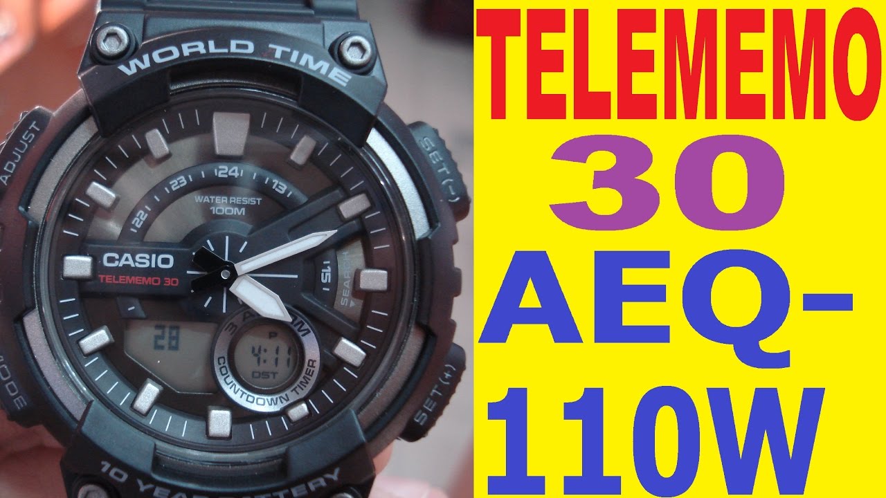 Руководство по эксплуатации Casio Telememo 30 AEQ-110W