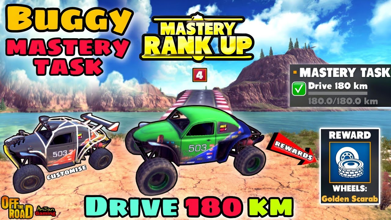 Off The Road Buggy Drive 180 km Mastery Task😍 || Otr V1.16 Buggy Mastery Task + Unlimited Coins🔥