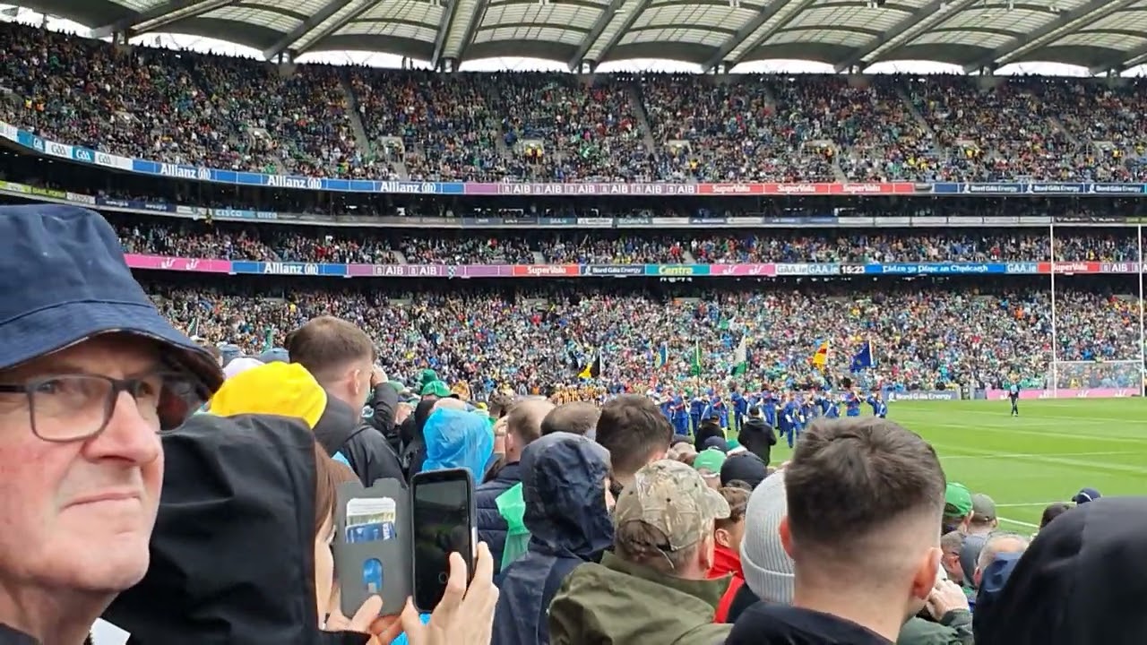 2023 Hurling Final Pre Match Parade - Both Teams March by before Commencing Battle.