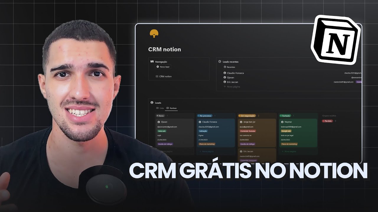 Criando um SISTEMA CRM do ZERO no Notion (com template grátis)