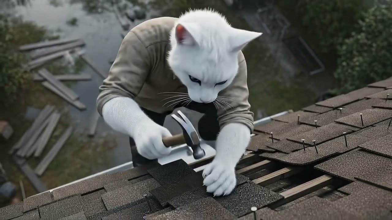 Snowy Cat Story | From Struggle to Success: Emotional Cat Couple House Transformation Story