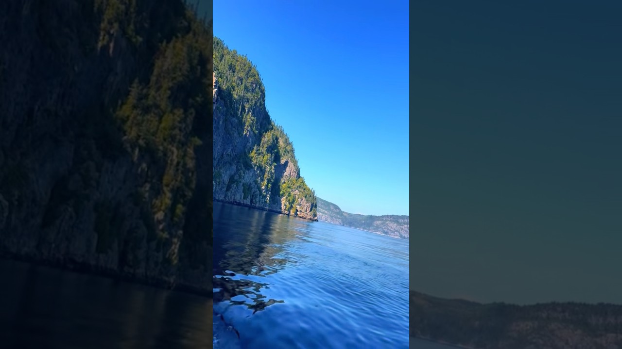 Saguenay Fjord & Tadoussac in Quebec Canada 🇨🇦 #tadoussac #fjord #saguenay #quebec #saintlaurent