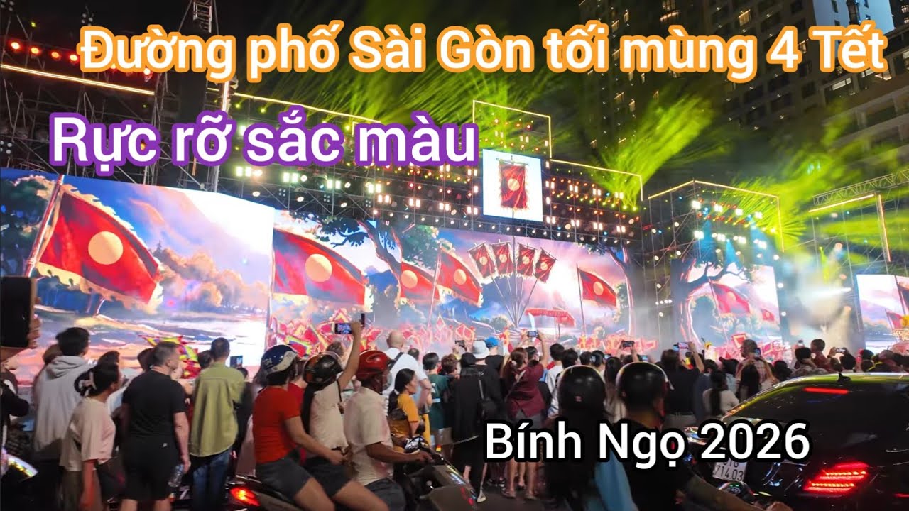 Chạy 1 vòng Sài Gòn tối mùng 4 Tết Bính Ngọ 2026 