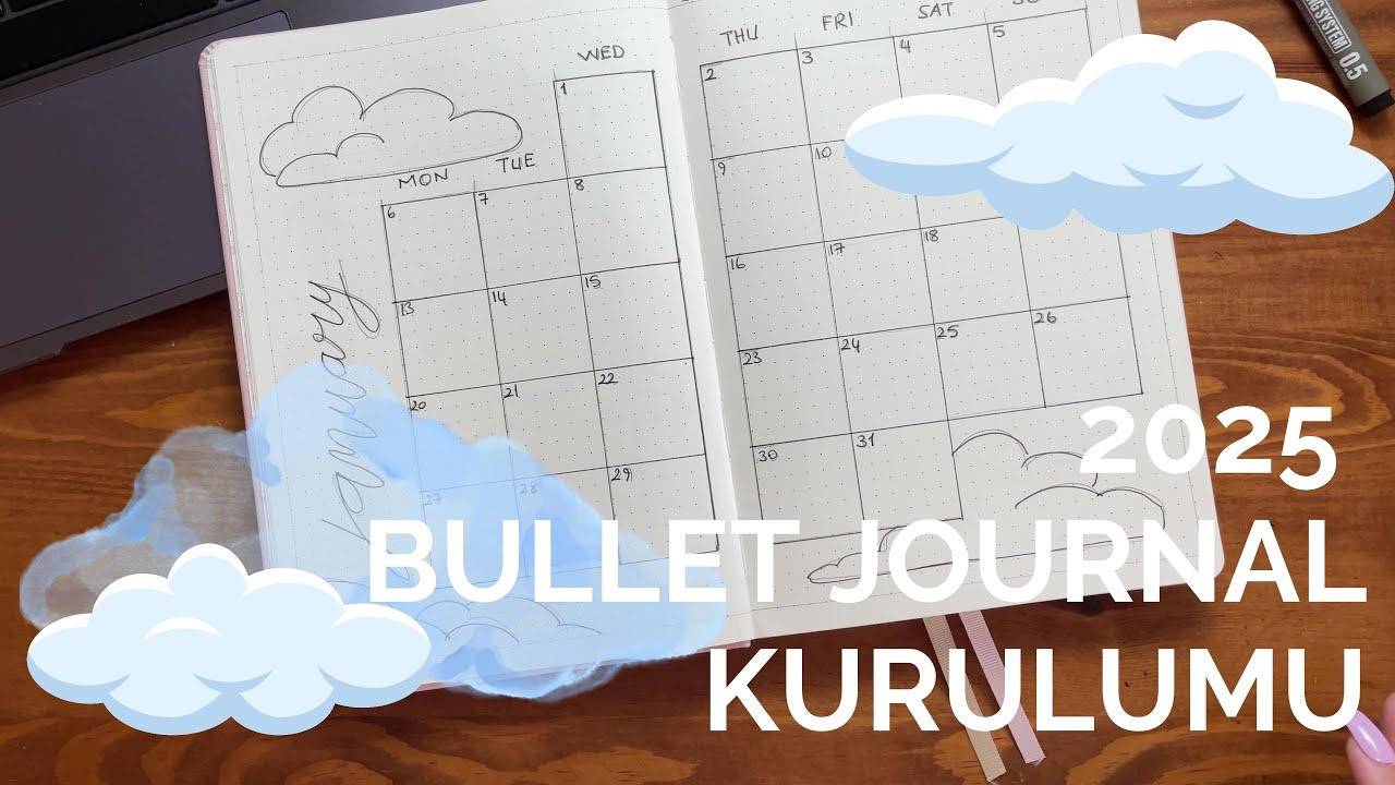 2025 bullet journal kurulumu | weekly planner