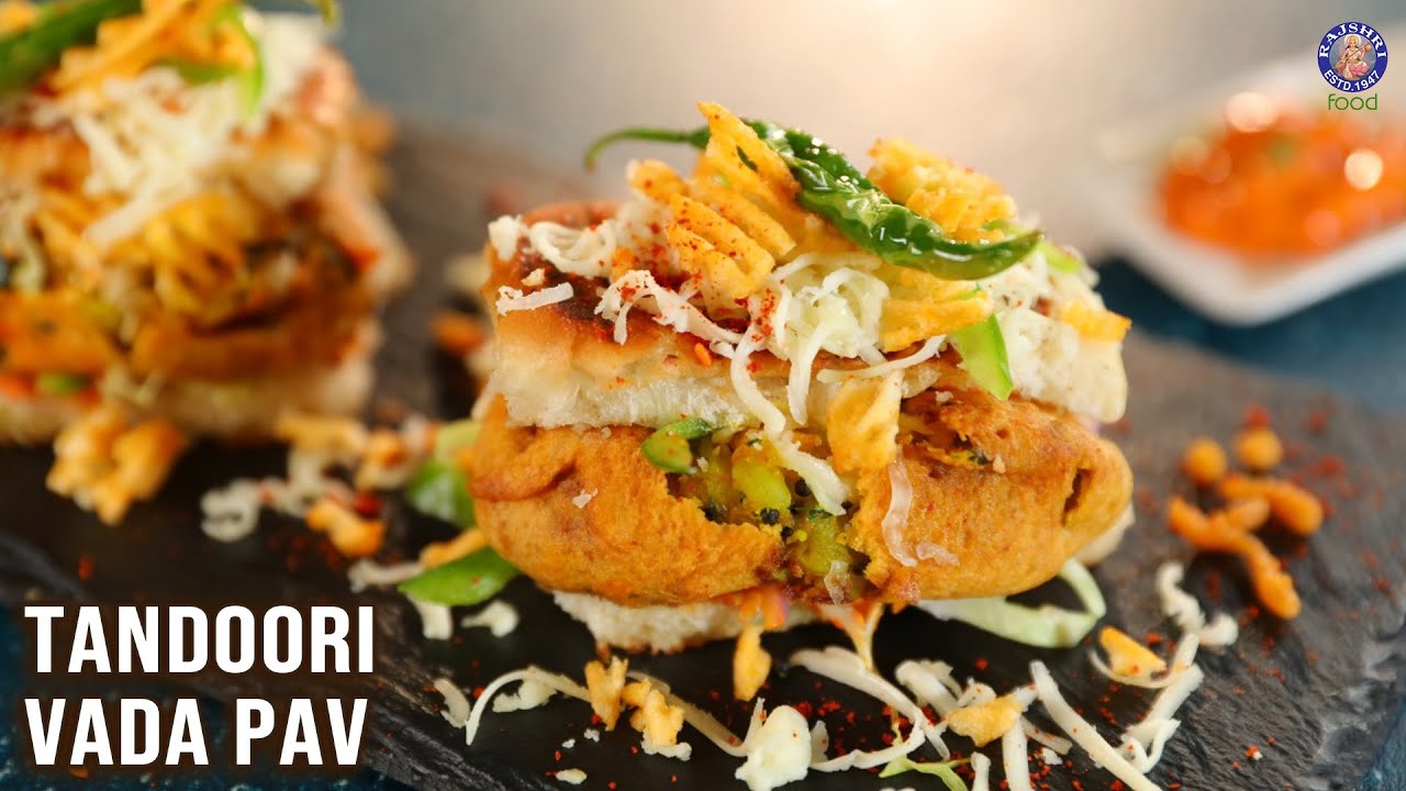 Tandoori Vada Pav & Sauce Recipe | How To Make Tandoori Sauce | Grilled Cheese Vada Pav | Ruchi