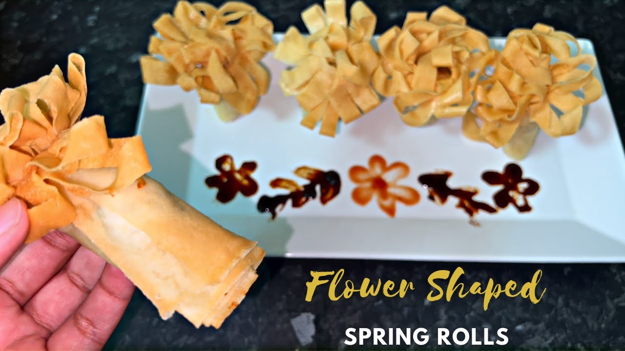 Flower Shaped Spring Rolls Recipe