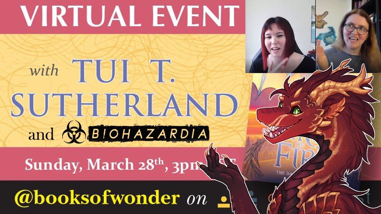 Dangerous Gift Wings of Fire Book Interview w/ Tui T. Sutherland & Biohazardia - Bio (kinda) Babbles