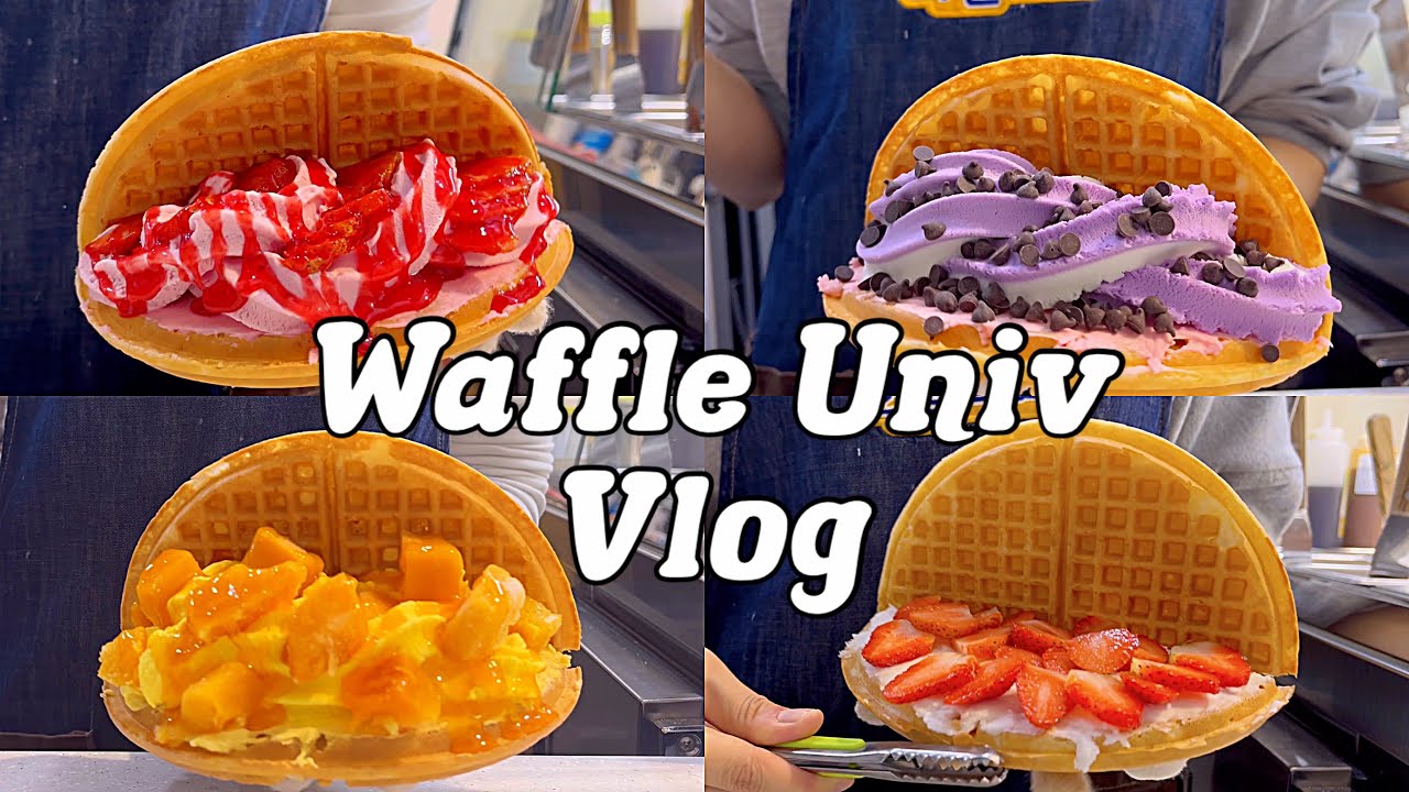 4k•sub)🥶추울 때 먹는 젤라또란,,🍦🫶🏻/cafevlog/카페브이로그/와플대학/와플대학브이로그/알바브이로그/와플제조영상/음료제조영상