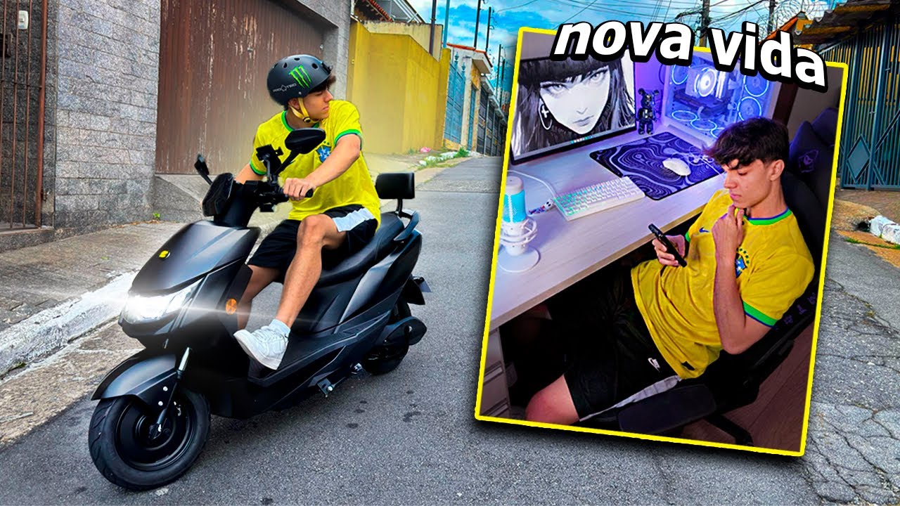 MINHA VIDA COM A NOVA MOTO ELÉTRICA! (na prática)