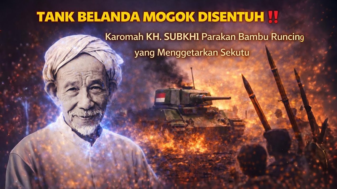 TANK BELANDA MOGOK DISENTUH ‼️ Karomah Kyai Subkhi Parakan Bambu Runcing yang Menggetarkan Sekutu.