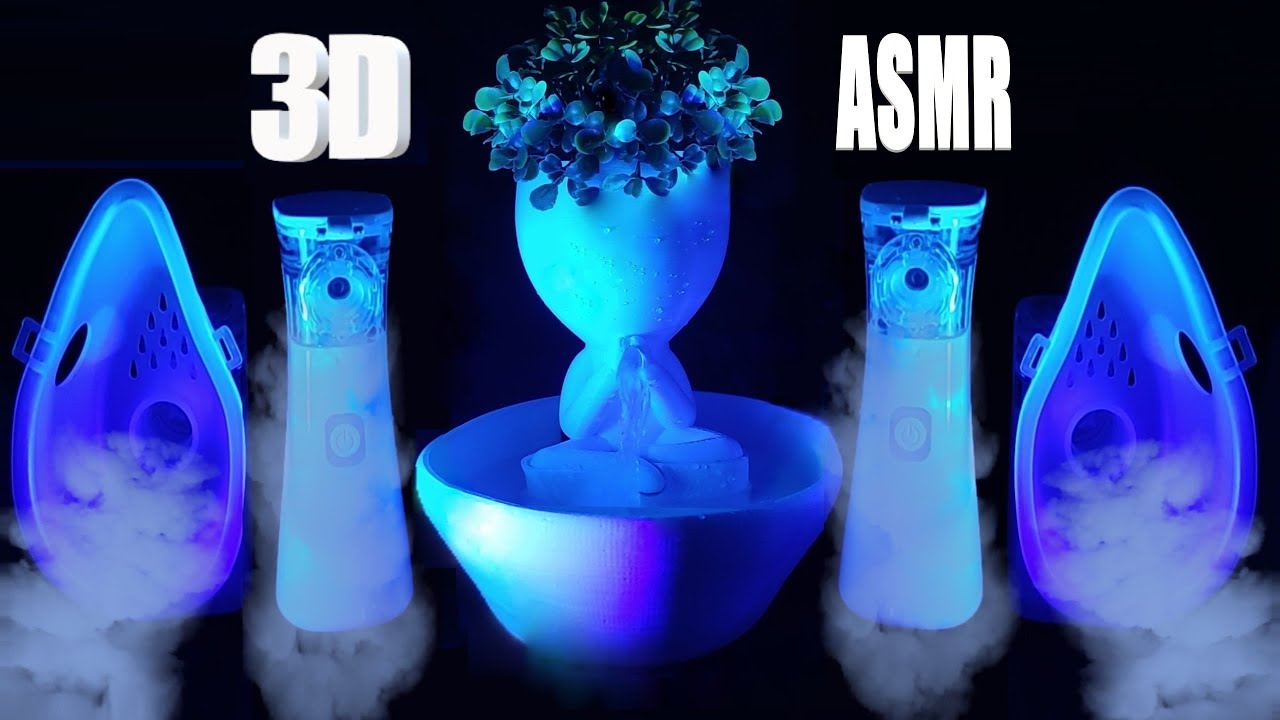 💧АСМР: 3D-аэрозоль с четырьмя распылителями и потрясающим Спящим Фонтаном💧