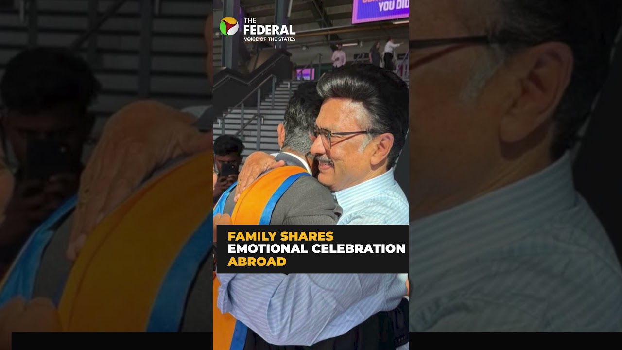 Stalin warmly hugs grandson after London graduation ceremony | #shorts