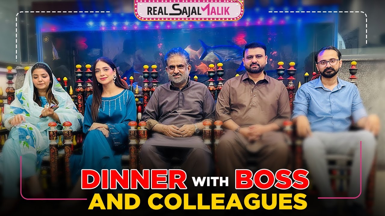 Dinner with Boss and Colleagues | NEO News Studio & PCR Tour | Real Sajal Malik | vlog