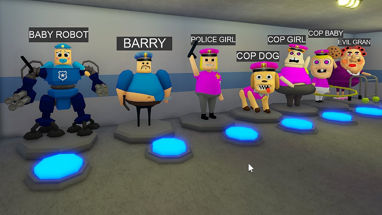 I BECOME EVERYONE IN BARRY'S PRISON RUN! Obby FULL GAME (#Roblox)