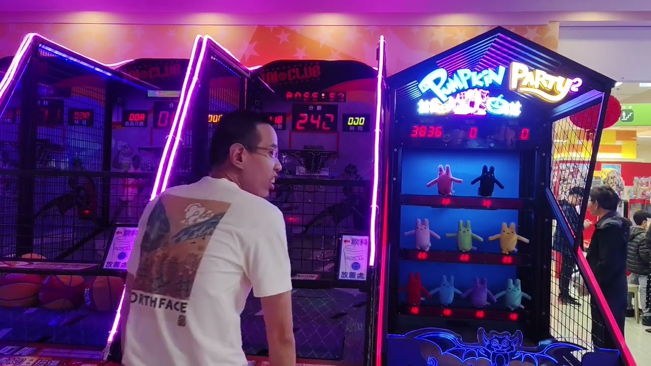 20260218@湯姆熊板橋遠東店AI投籃機@alexfu1236單手5顆新🏀程度