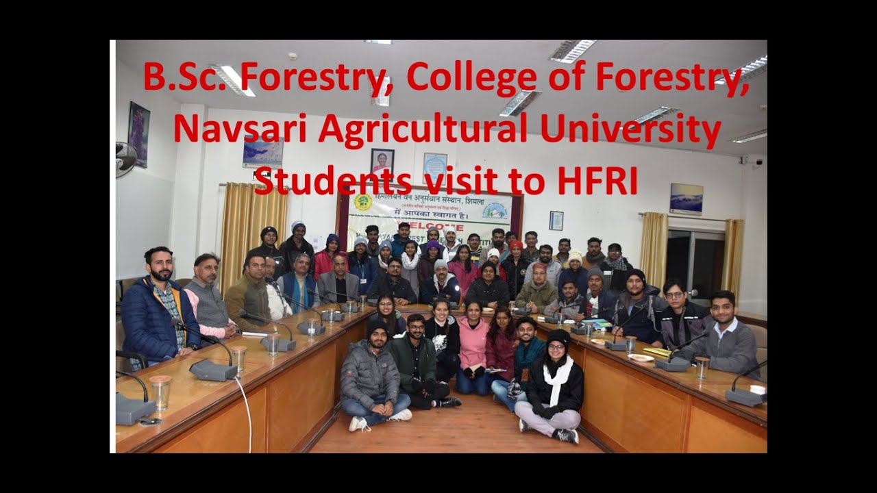 Forestry Undergraduates , College of Forestry, Navsari Agricultural University visit to HFRI