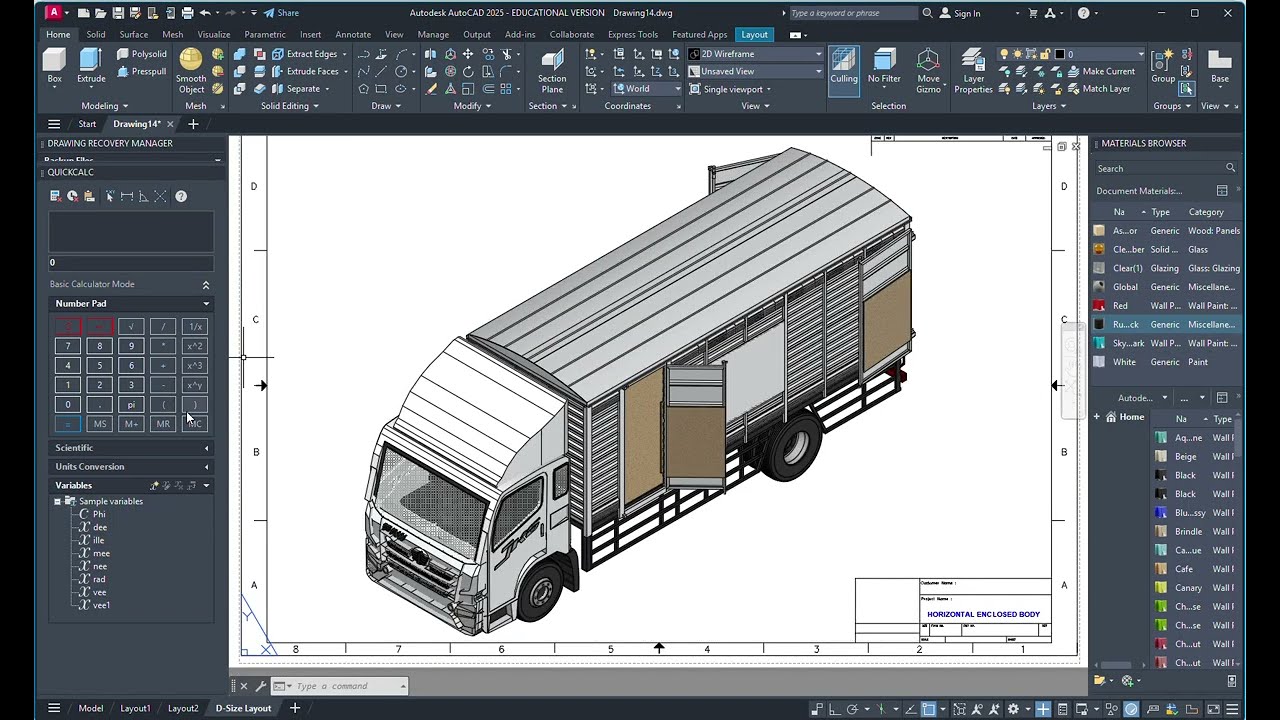 Auto CAD 3D  Drawing