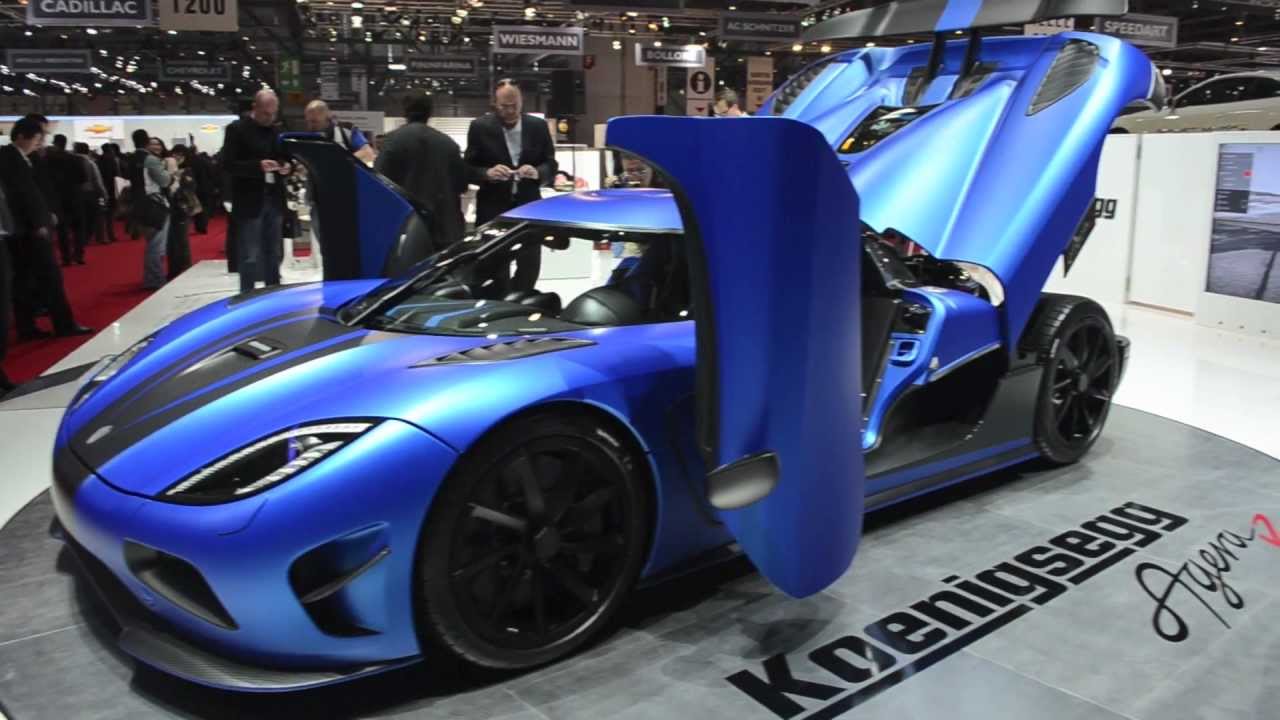 Blue Koenigsegg Agera R 2,0 - Geneva Motorshow 2012