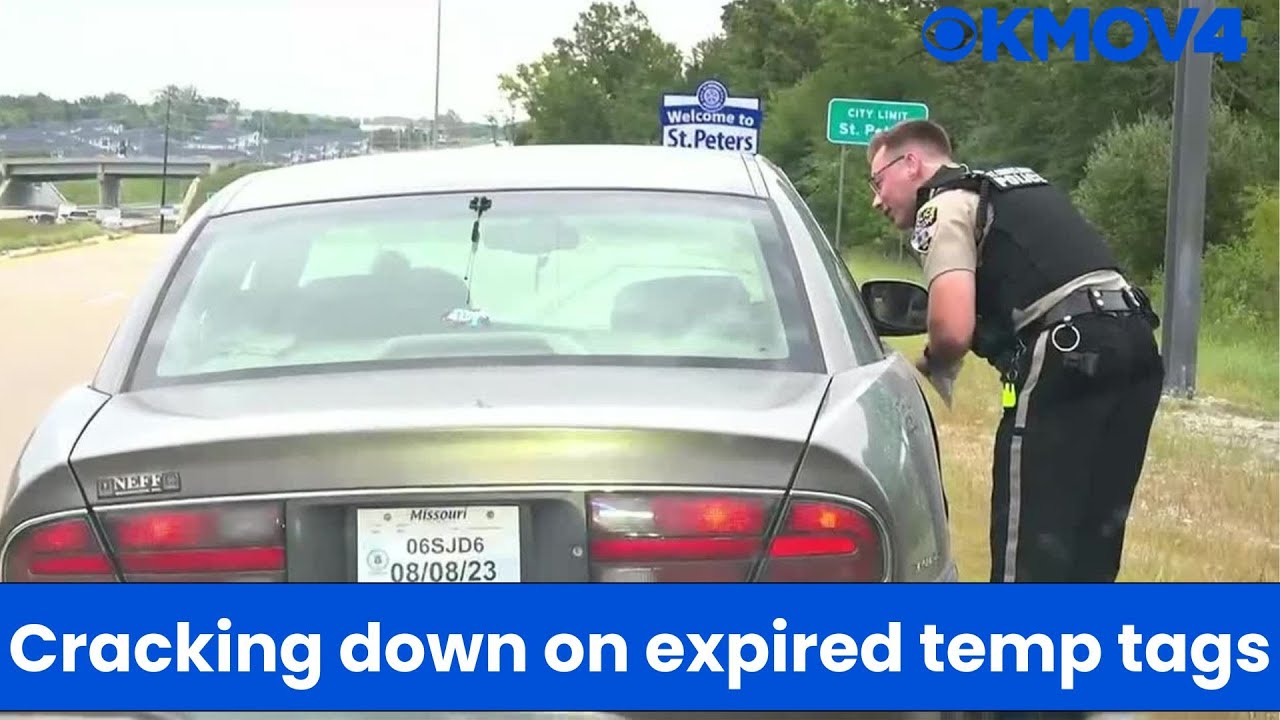 St. Charles County police confiscating expired temporary tags during traffic stops, drivers issue...