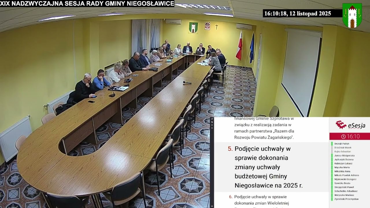 XIX Sesja Rady Gminy Niegosławice