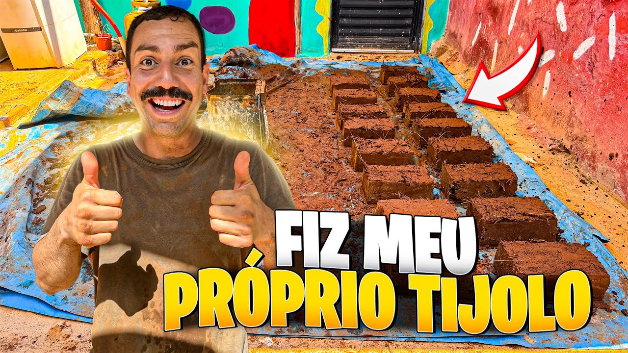 FIZEMOS os TIJOLOS do FOGÃO A LENHA