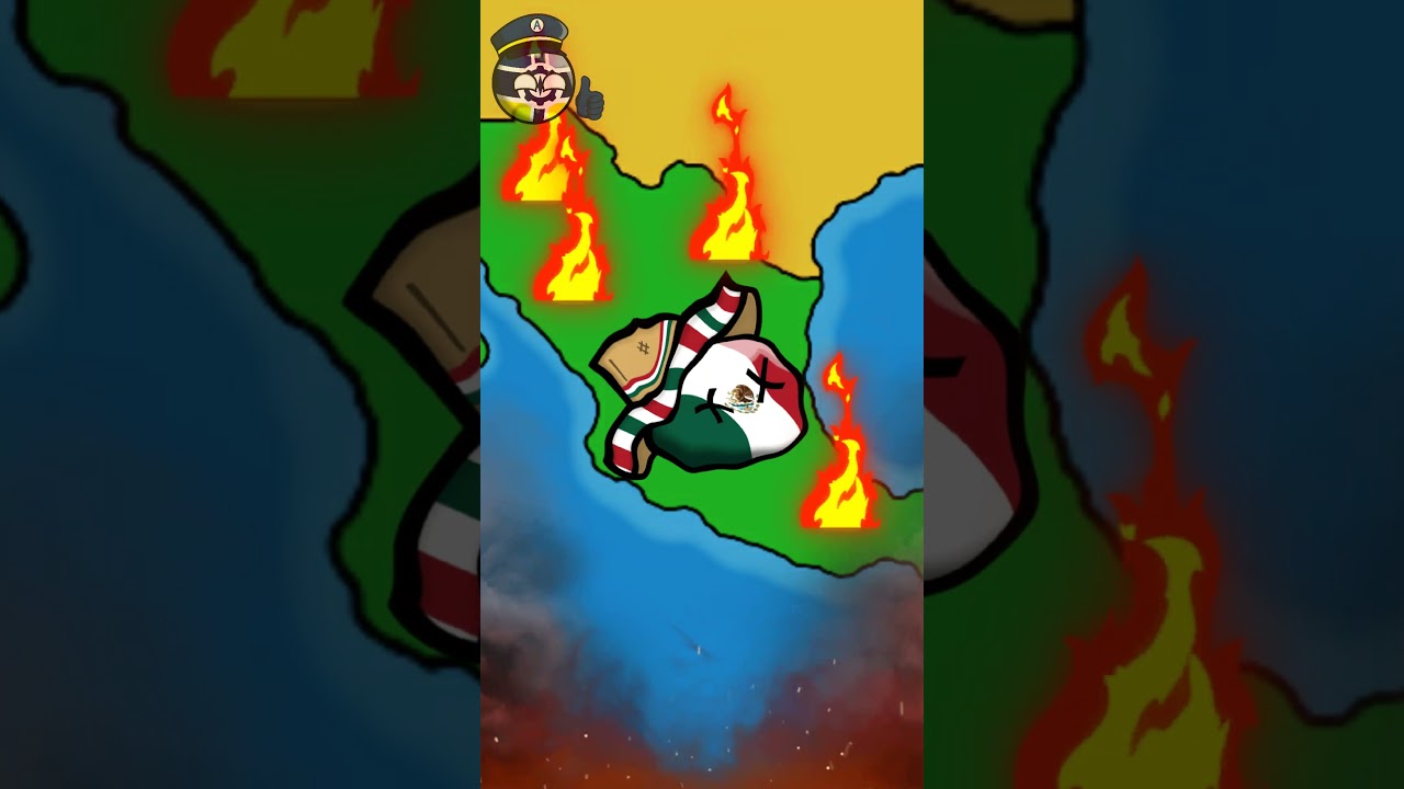 M&eacute;xico se muda a Europa.🇲🇽🇪🇺 #countryballs #polandball #humor #memes #shorts #xd