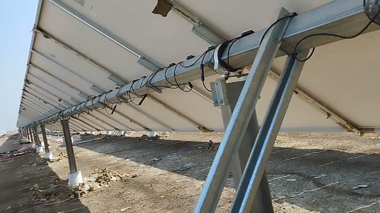 overview of tracker system in single axis solar power plant
