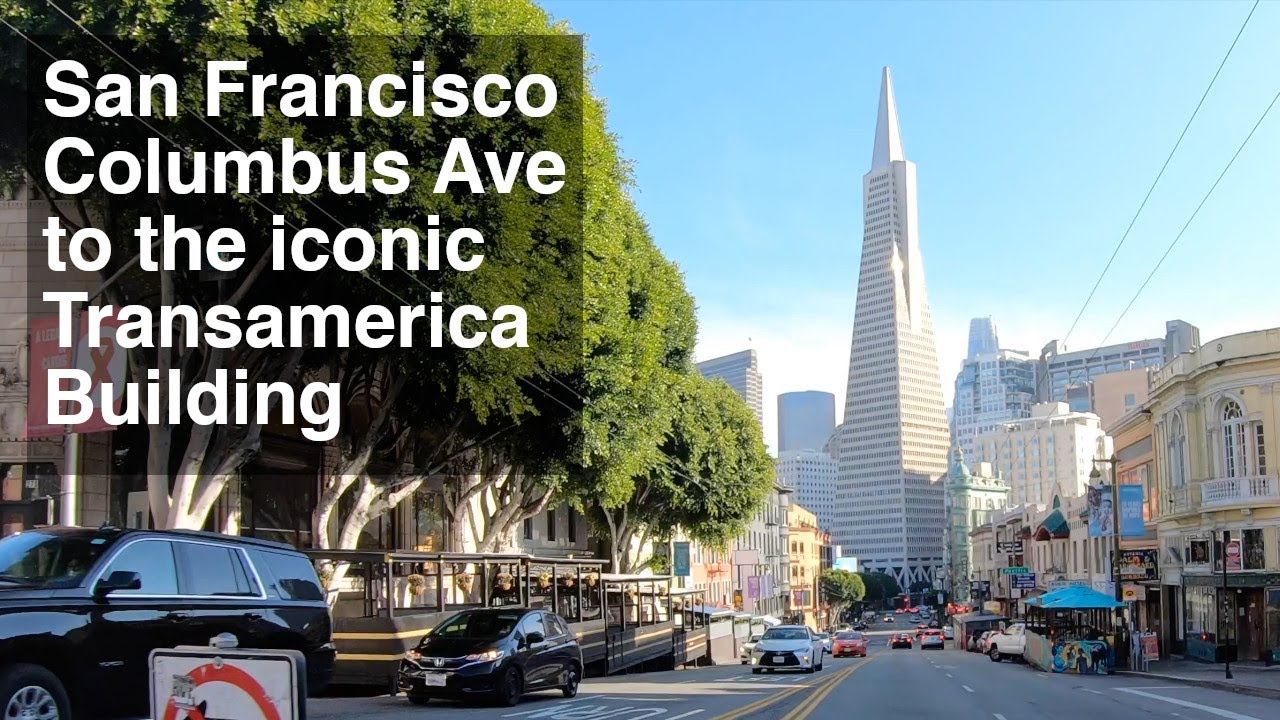 ⁴ᴷ⁶⁰ Transamerica Building via Columbus Ave in San Francisco (Dec 28th, 2020)
