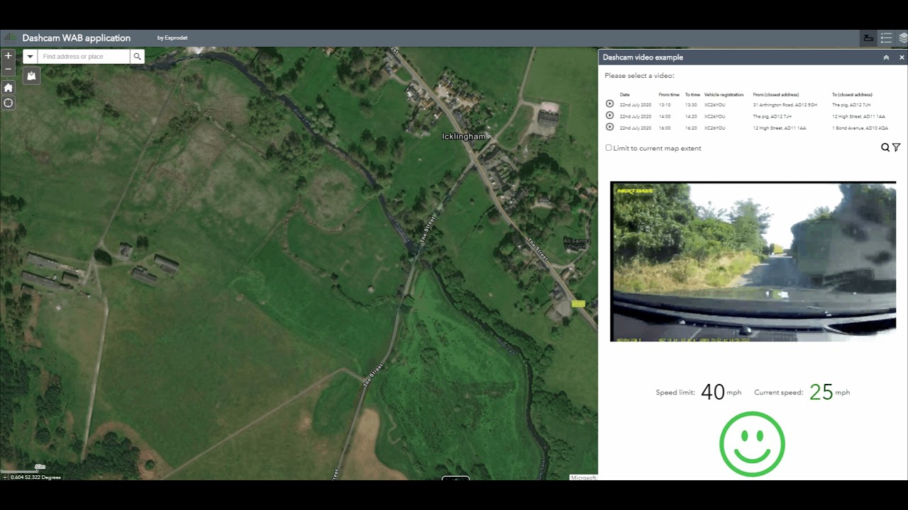 Viewing Dash Cam video data in the ArcGIS platform