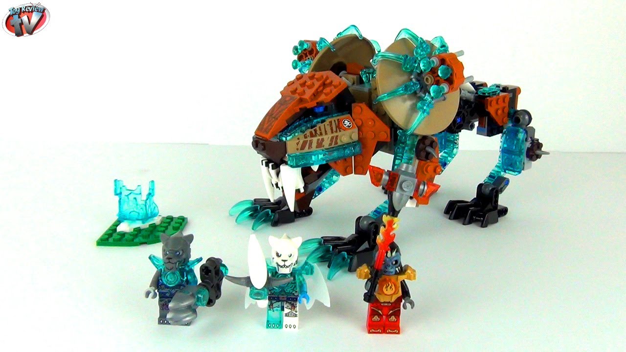 LEGO Chima 70143 Sir Fangar's Saber-tooth Walker Kids Toy Review & Unboxing