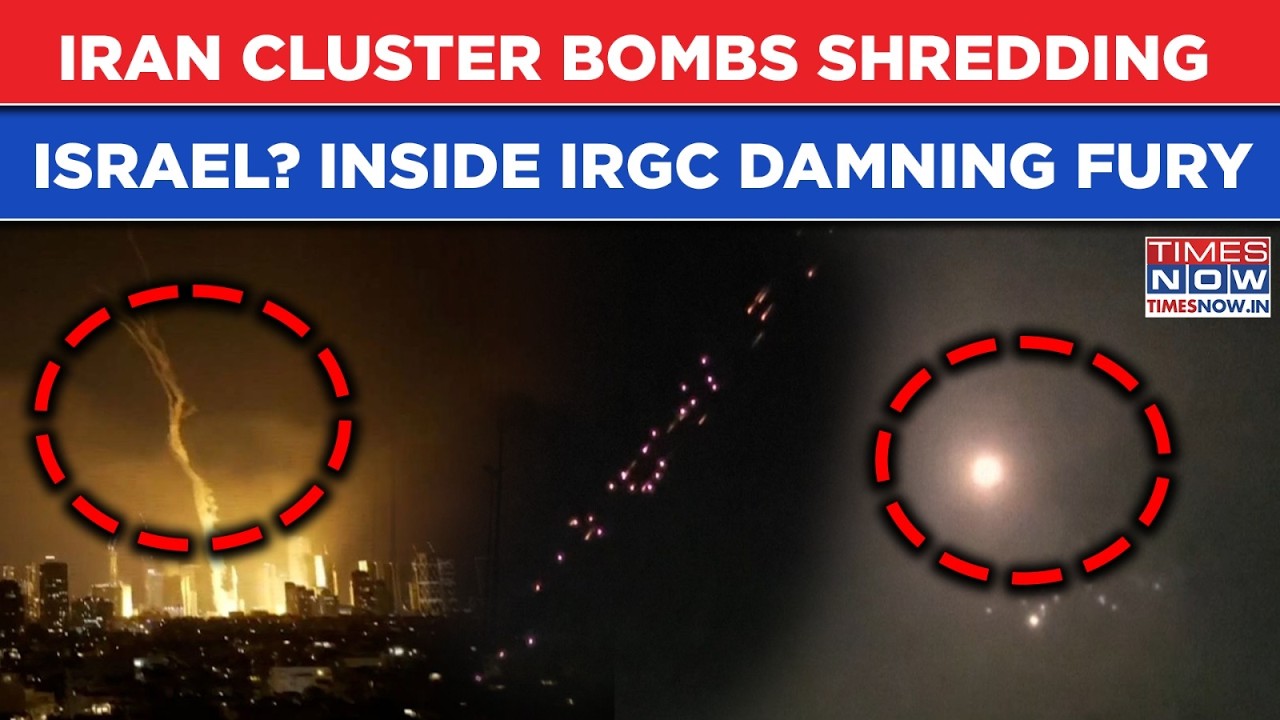 Iran Ballistic Missiles Carrying Cluster Bomb Warheads Shredding Israel| Inside IRGC's Damning Fury