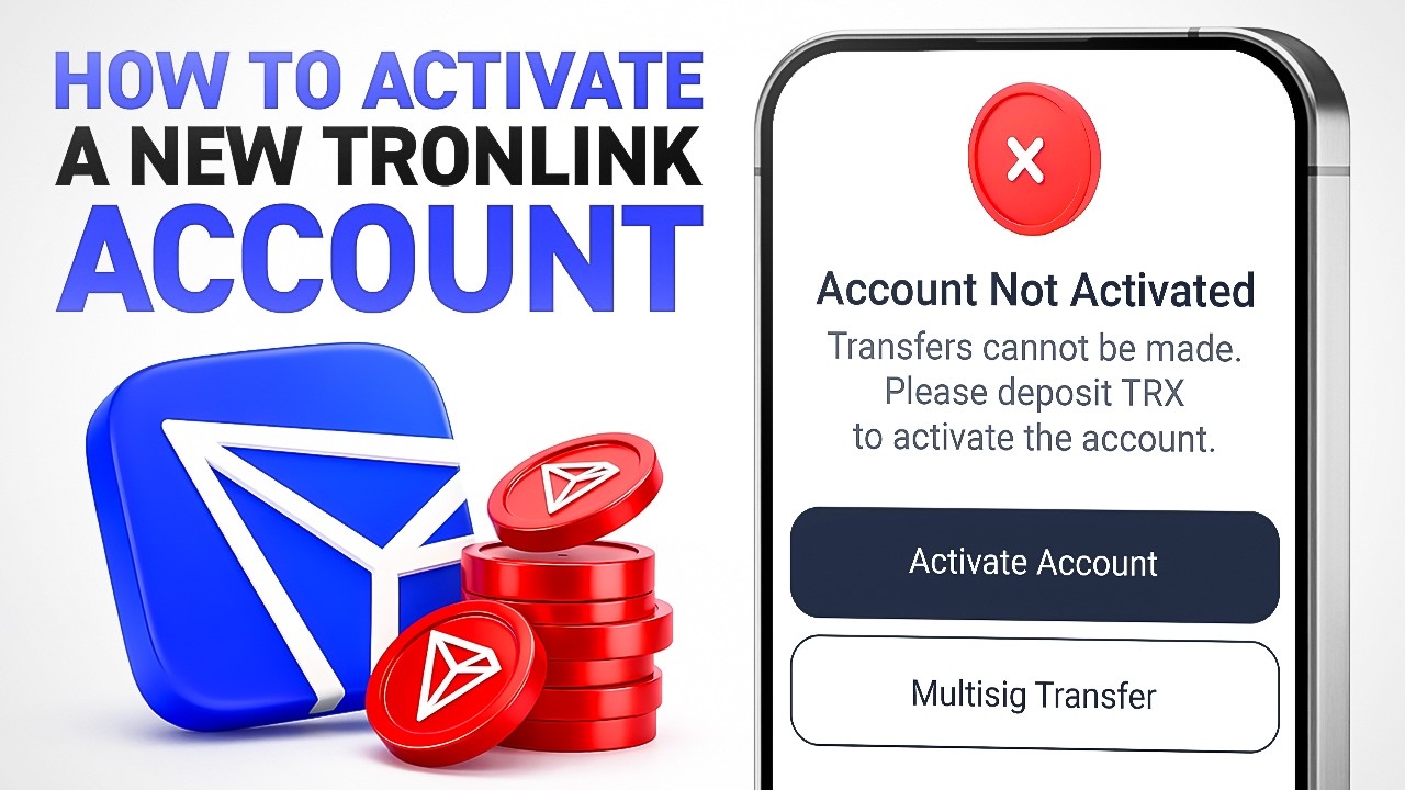 Как активировать новый кошелек TronLink и обменять USDT на TRX (без наличия TRX)